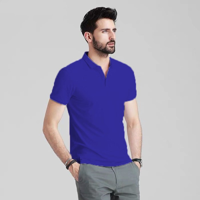 Mens royal blue dress shirt