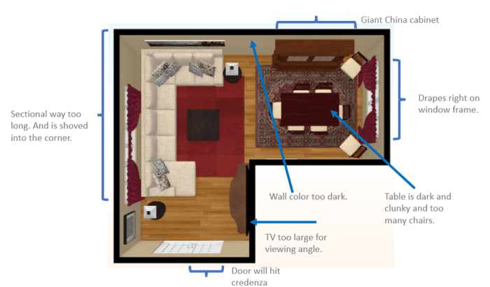 How to decorate l shaped room