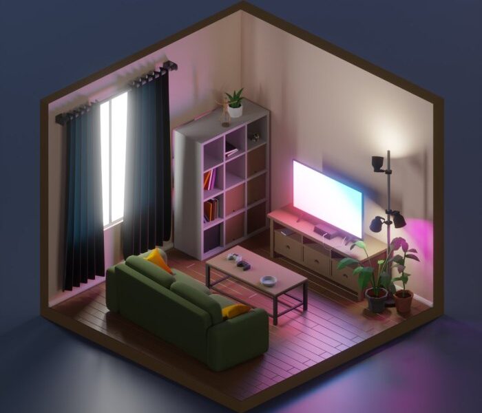 How to make 3d room decoration