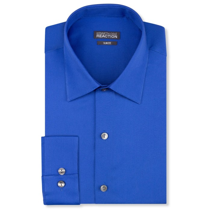 Mens royal blue dress shirt