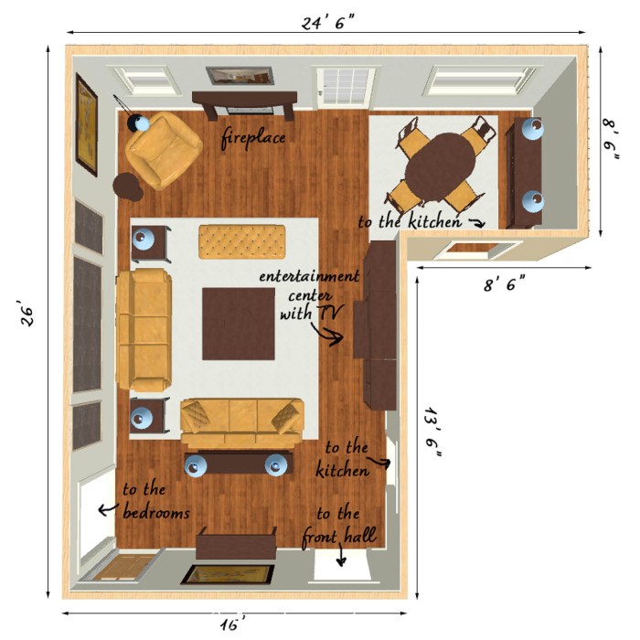 How to decorate l shaped room