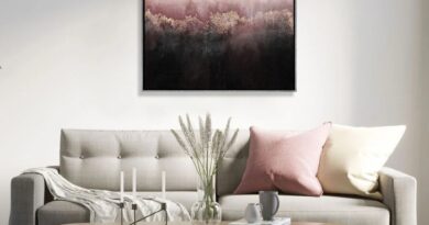 How to decorate living room with paintings