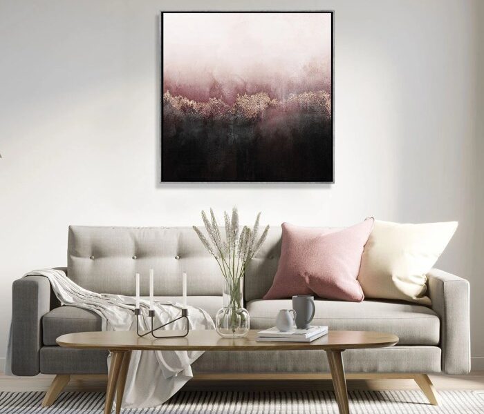 How to decorate living room with paintings