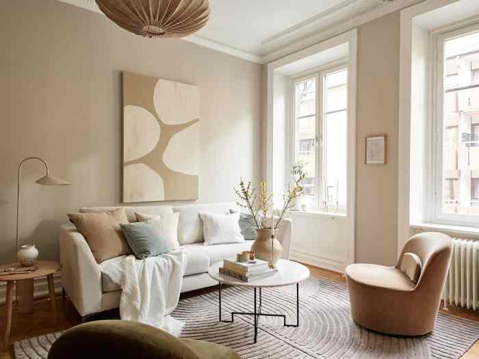 How to decorate a room with beige walls